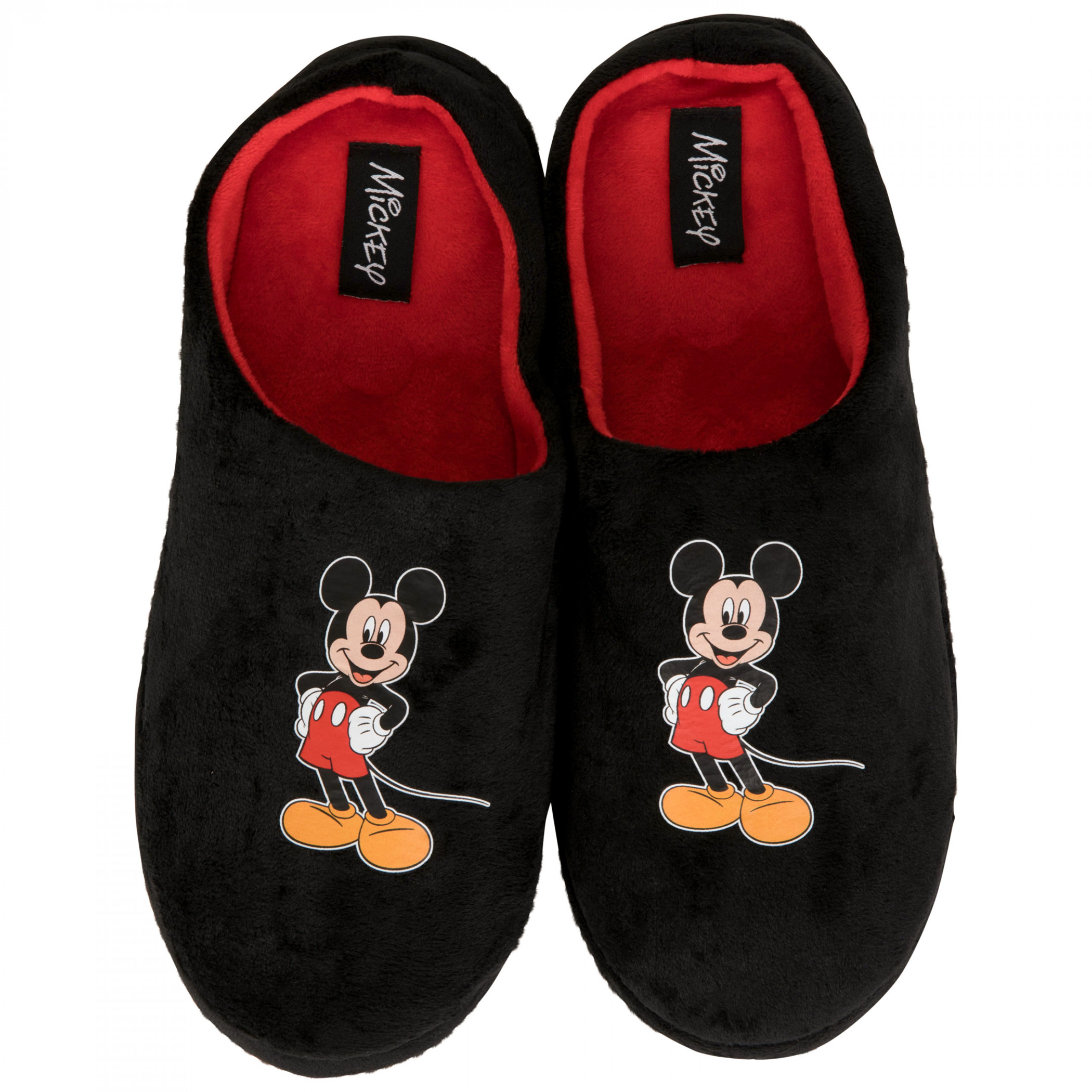 Disney Mickey Mouse Men s House Slippers Black eBay